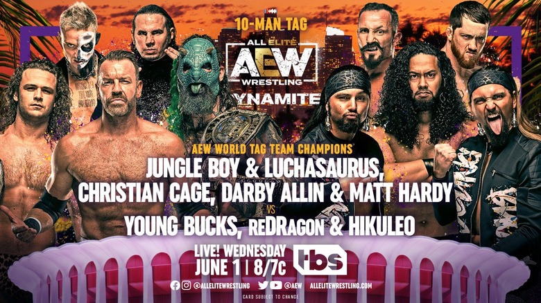 10 man tag on AEW Dynamite