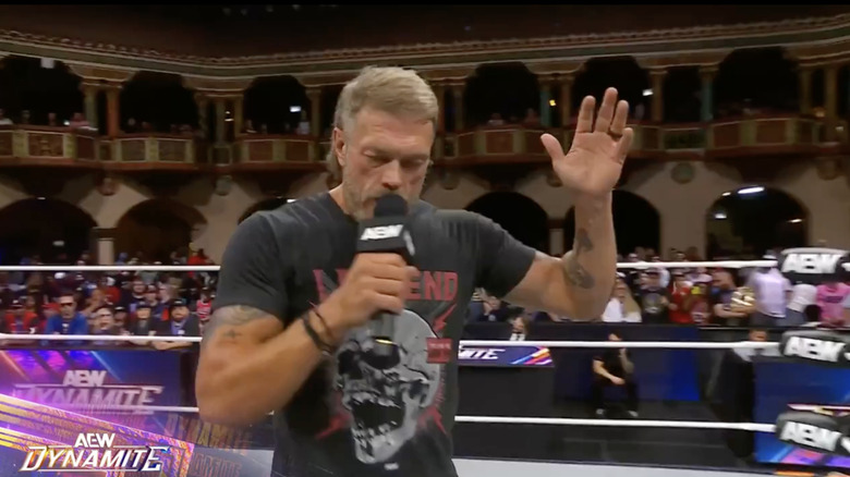 Cope speaking in the ring