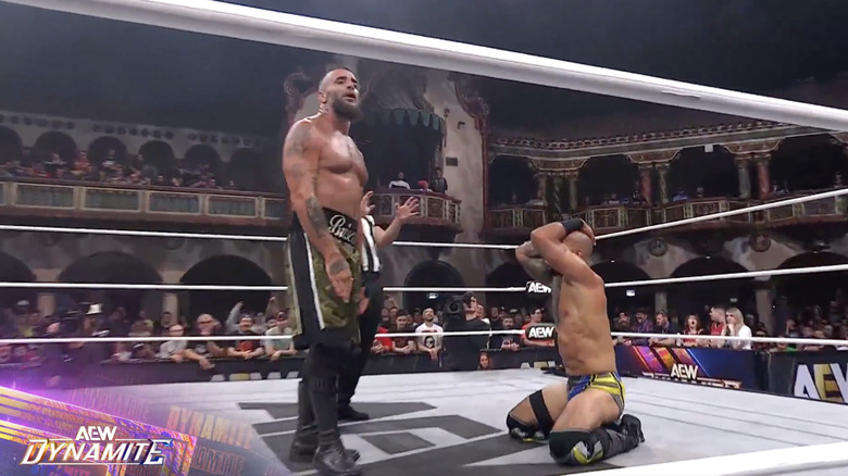 Mark and Ricochet inside the ring