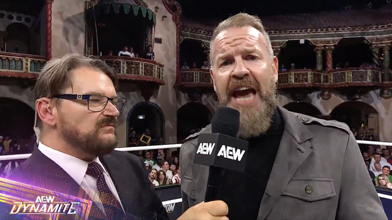 Cage speaking in the ring