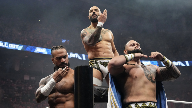 Ricochet and Gates Of Agony posing