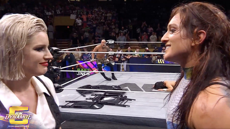 Storm and Statlander staring each other down on the entrance ramp