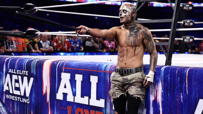 Allin with his bat in hand at All In