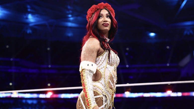 Mone inside the ring