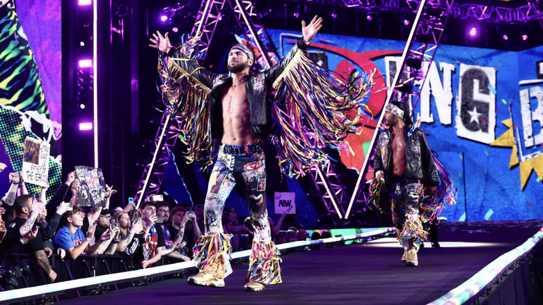 Matt and Nick on the All In entrance ramp on their way to the ring