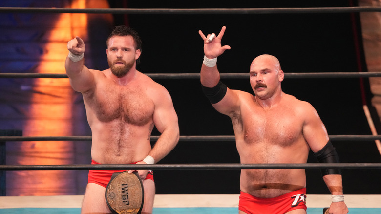 FTR pose with the IWGP Tag Titles