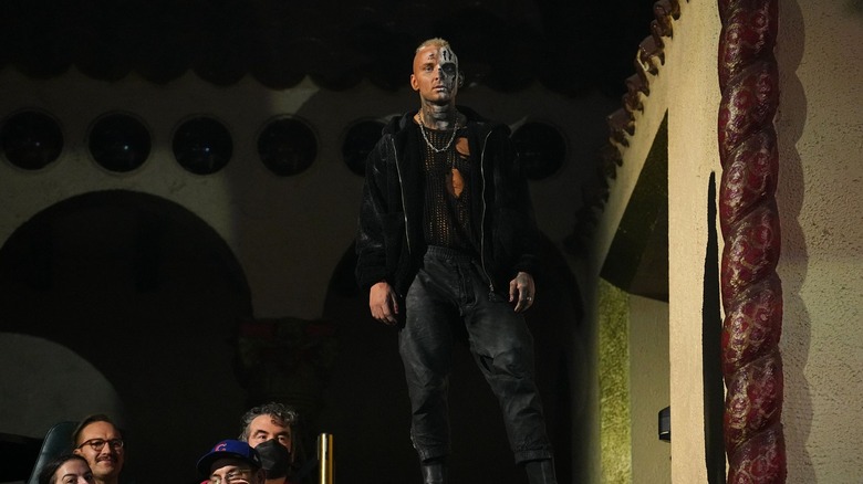 Darby Allin stands on the balcony of the Aragon Ballroom