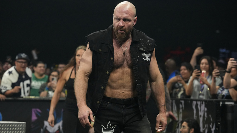 Moxley near the ring steps