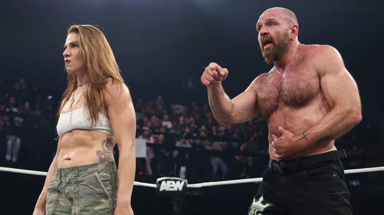 Marina Shafir and Jon Moxley on AEW Dynamite