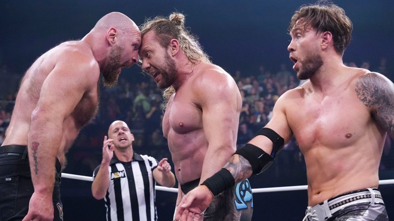 Jon Moxley, Kenny Omega, and Will Ospreay on AEW Dynamite