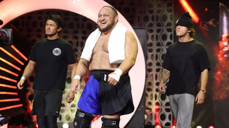 Samoa Joe makes an entrance