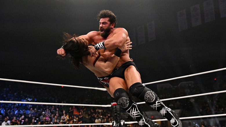 Brian Cage levels Konosuke Takeshita