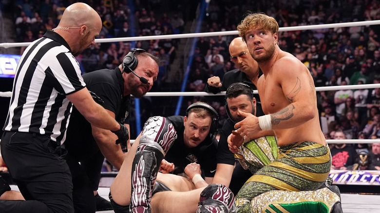 Will Ospreay panics over an injured Bryan Danielson