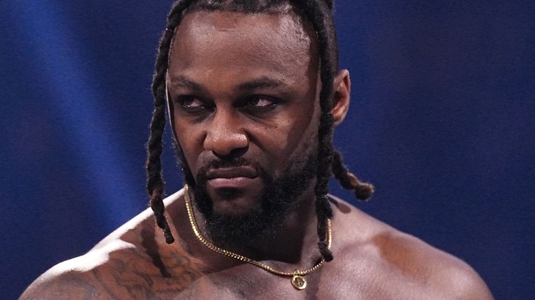 Swerve Strickland glowers at AEW Dynasty 2024