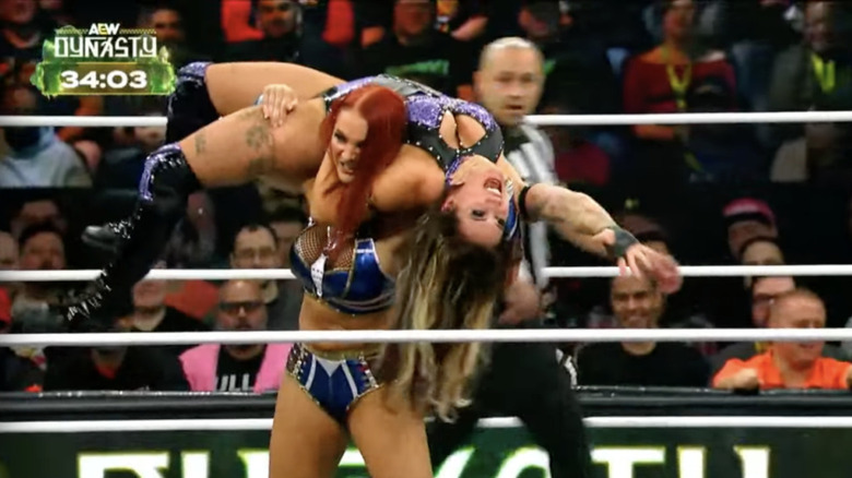 Kamille with a Torture Rack cinched in on Anne