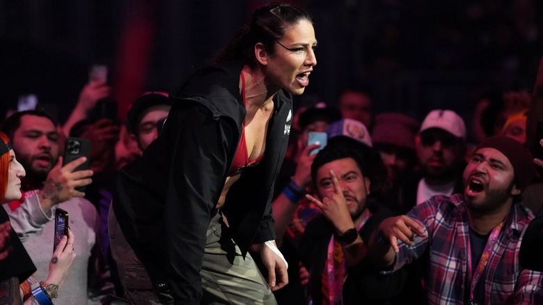 Marina Shafir makes her entrance