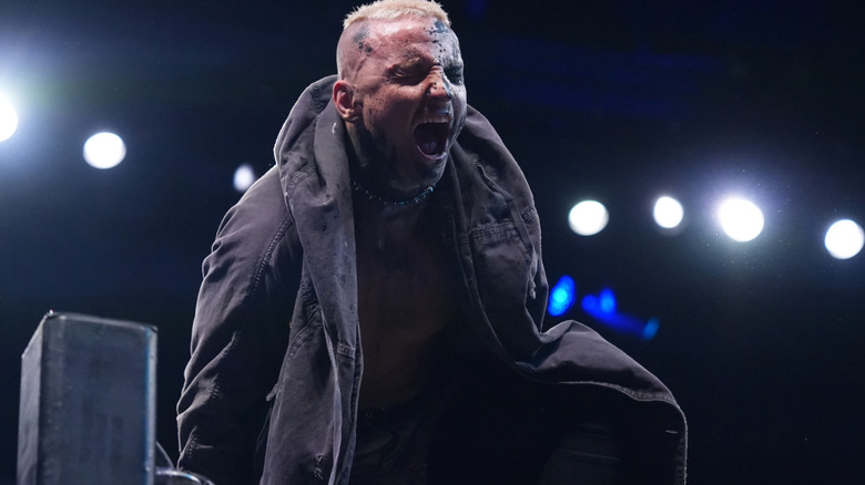 Darby Allin poses on the ropes before a match on "AEW Dynamite."
