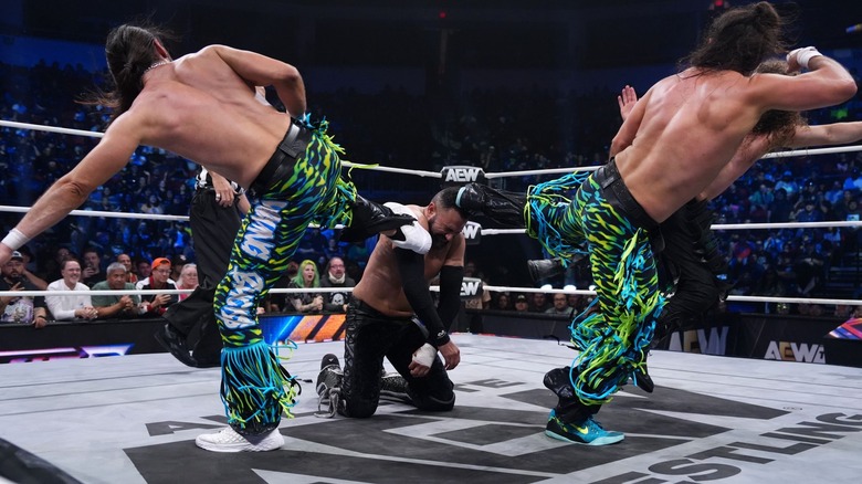 Young Bucks superkick Rocky Romero