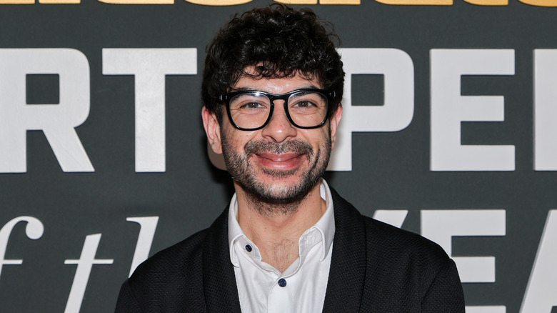 Tony Khan on the red carpet