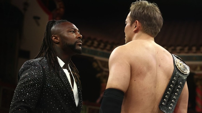 Swerve Strickland and Kazuchika Okada on AEW Dynamite