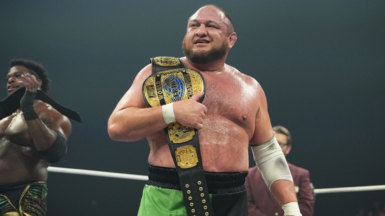 Samoa Joe in the ring