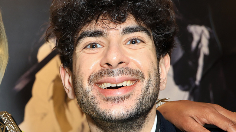 Tony Khan smiling