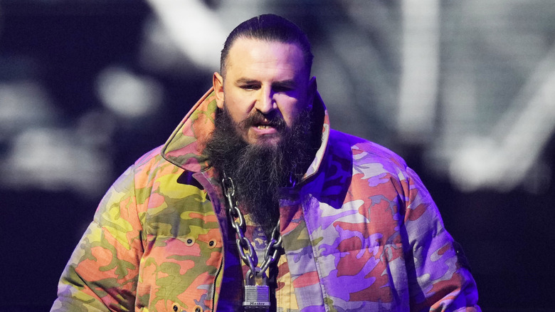 Brody King wearing a snug jacket