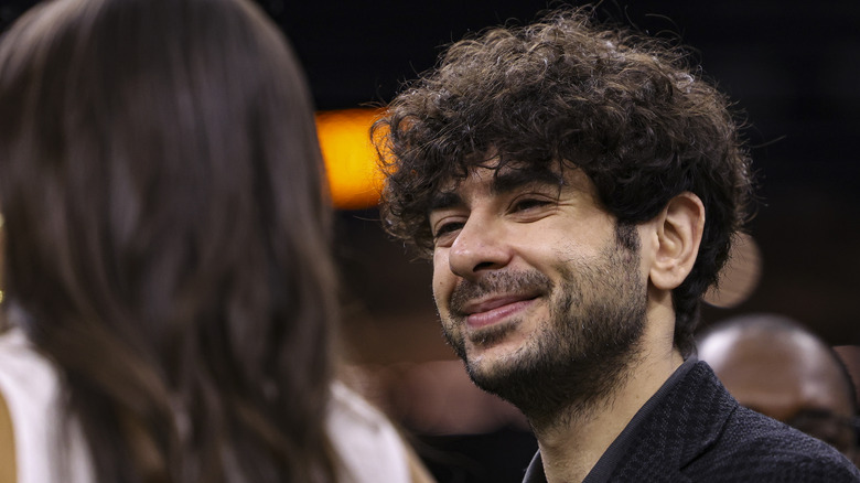 Tony Khan smiling