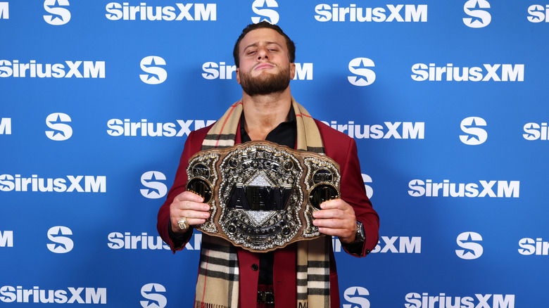 MJF with the AEW World Championship