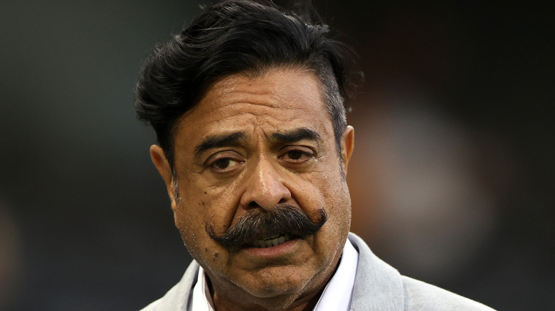 Shahid Khan's serious face