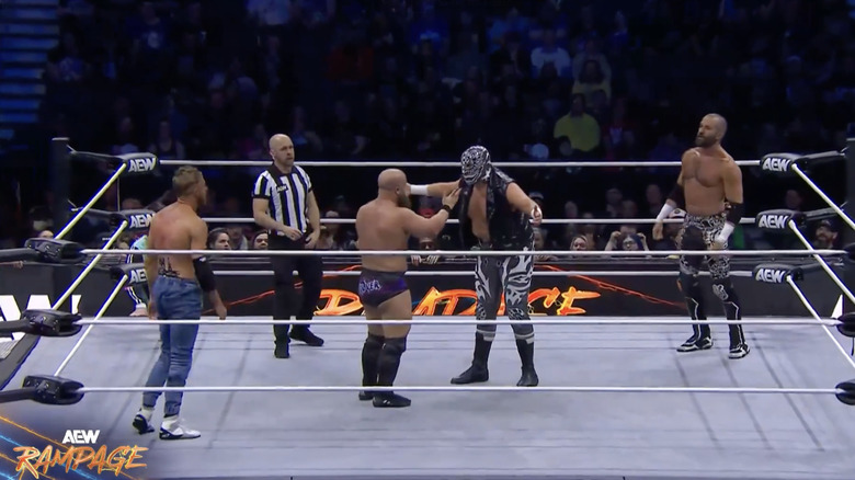The four men in the ring