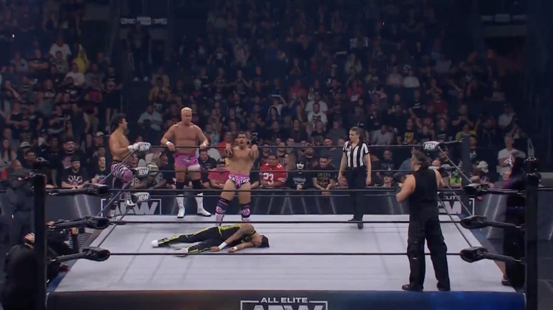 The six men in the ring