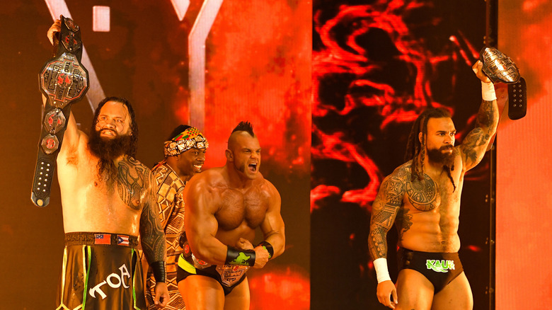 The Mogul Embassy as the ROH Word Six-Man Tag Team Champions