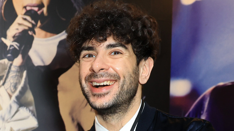 Tony Khan smiling