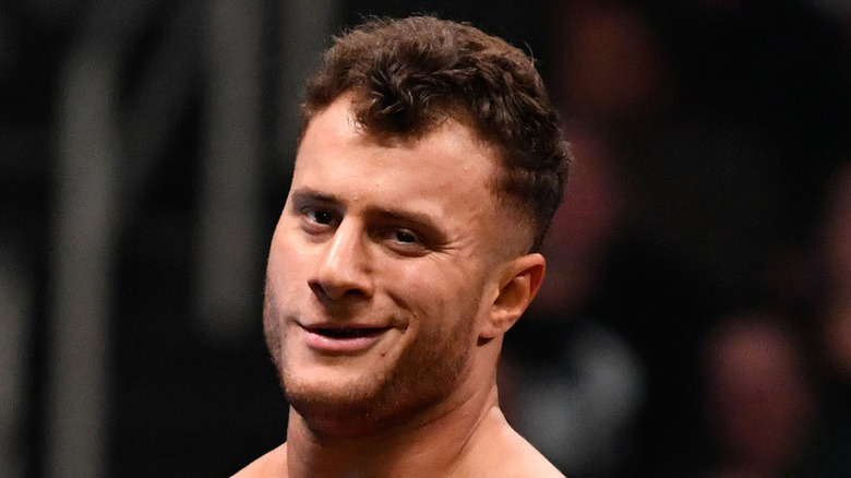 MJF smirking