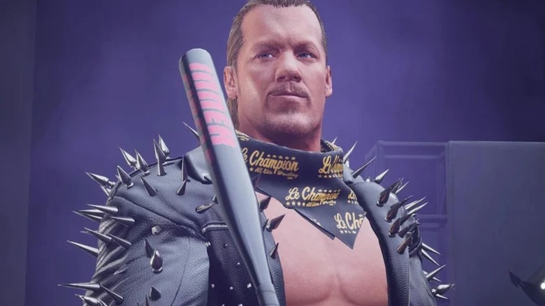 Chris Jericho's character model in AEW Fight Forever is seen in a screengrab.