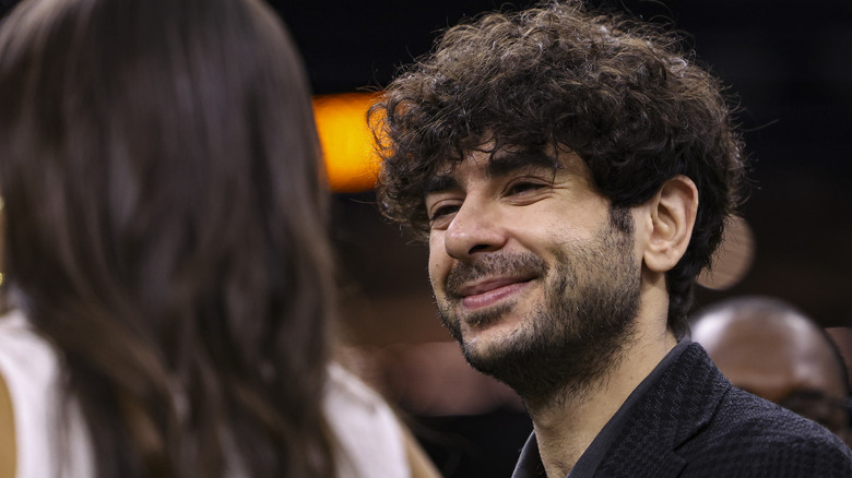 Tony Khan smiling
