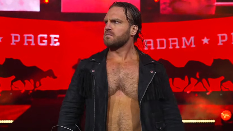 Hangman Adam Page's entrance at AEW Revolution 2026