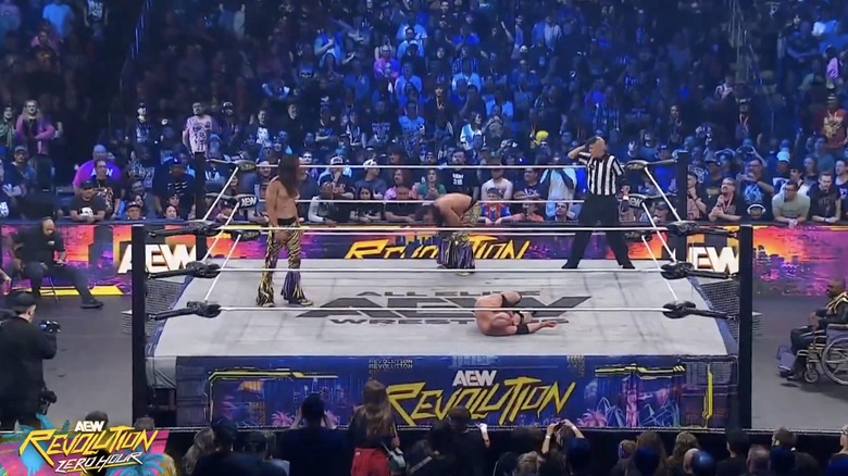 FTR and one of The Bucks on the outside