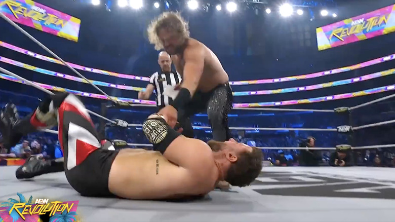 Page and MJF in the ring