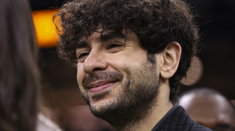 Tony Khan smiling