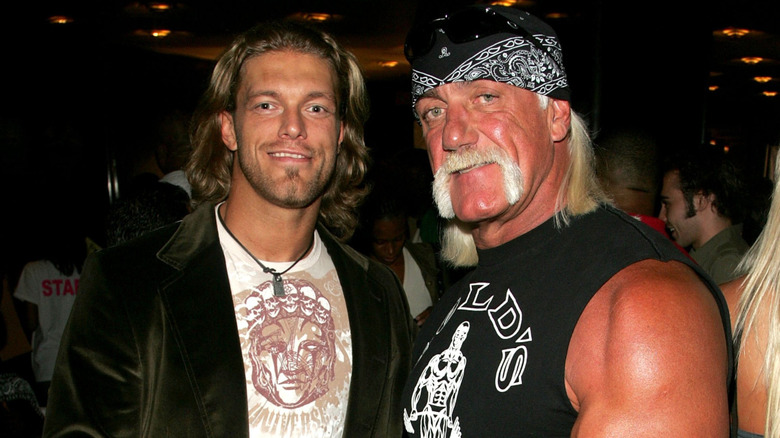 Adam Copeland and Hulk Hogan