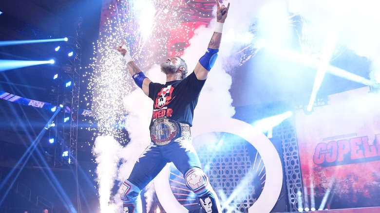 Adam Copeland makes AEW entrance