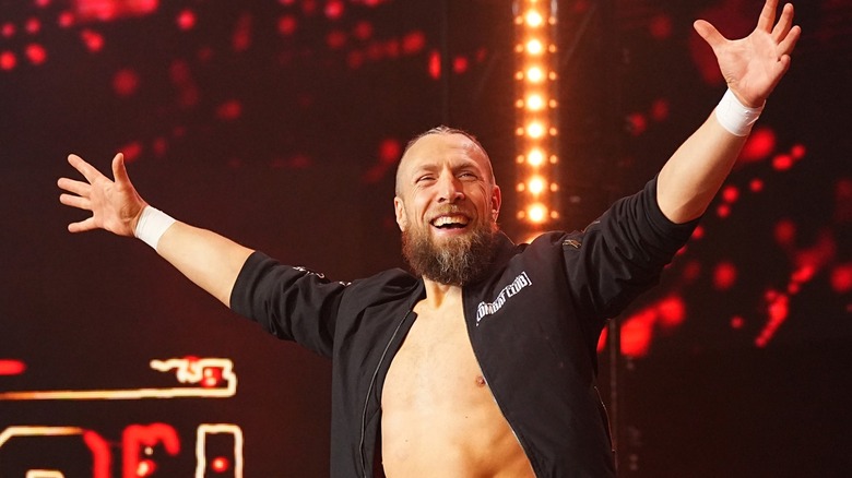 Bryan Danielson Smiles During His AEW Entrance