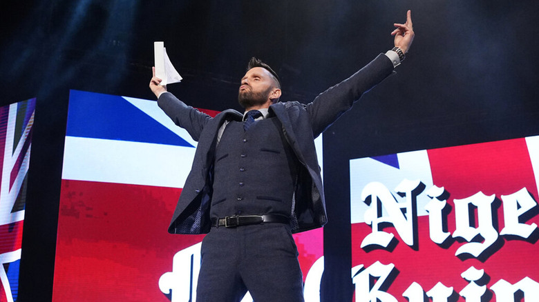 Nigel McGuinness poses on the stage 