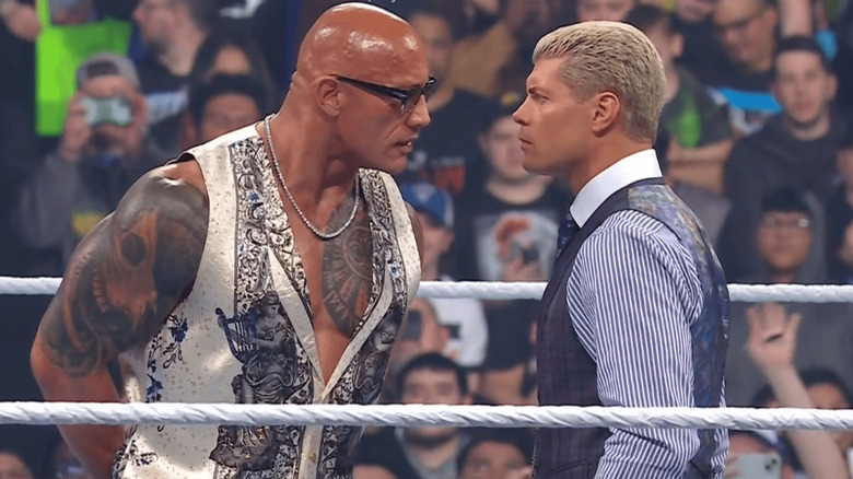 The Rock and Cody on WWE Raw