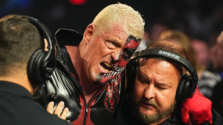 Dustin Rhodes receives help from the doctor