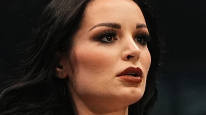 Saraya looking away