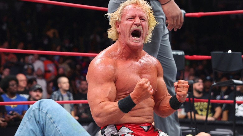 Jeff Jarrett Celebrates On AEW TV