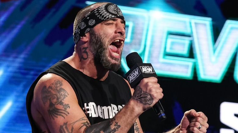 Mark Briscoe on the mic